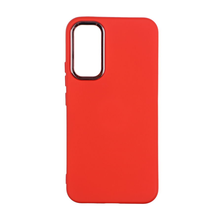 Чехол Silicone Cover Metal frame (AA) для Samsung Galaxy A34 5G (A346) (14.Red)