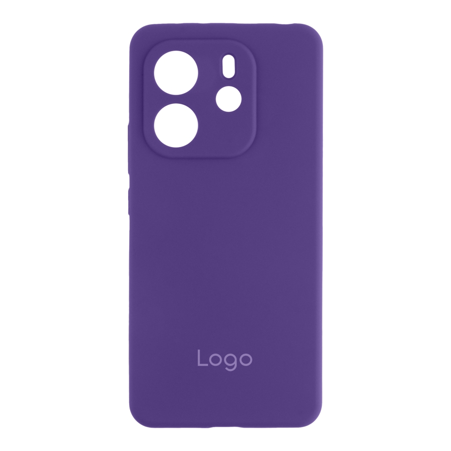 Чехол Liquid Silicone (AA) Full Camera для Xiaomi Redmi Note 14 4G (Global version) (39.Elegant Purple)