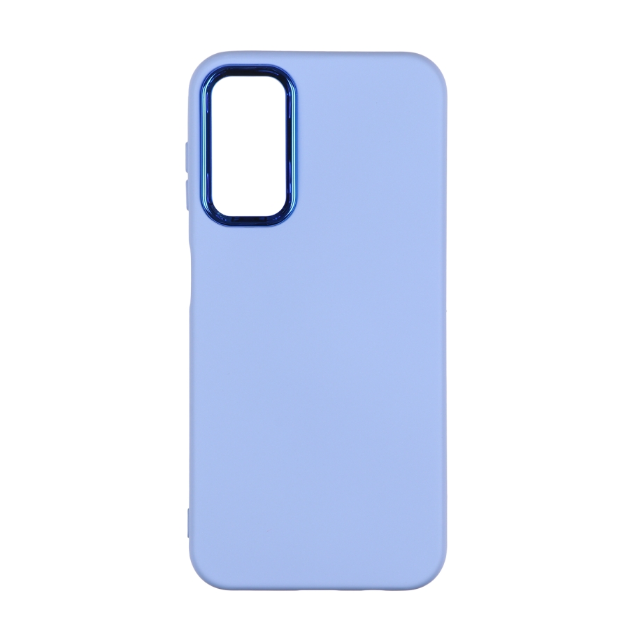 Чехол Silicone Cover Metal frame (AA) для Samsung Galaxy A14 4G (A145)/A14 5G (A146) (58.Sky Blue)