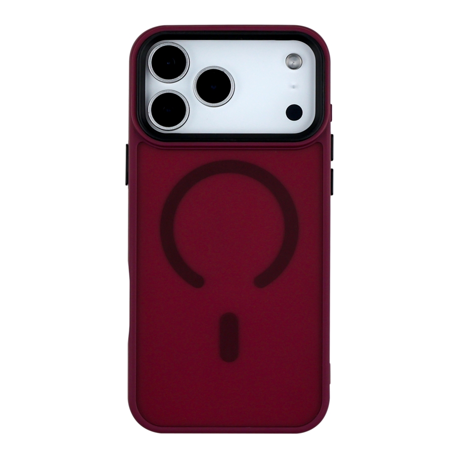 Чехол TPU+PC ShadowMat with MagSafe для iPhone 17 Pro (Bordo)