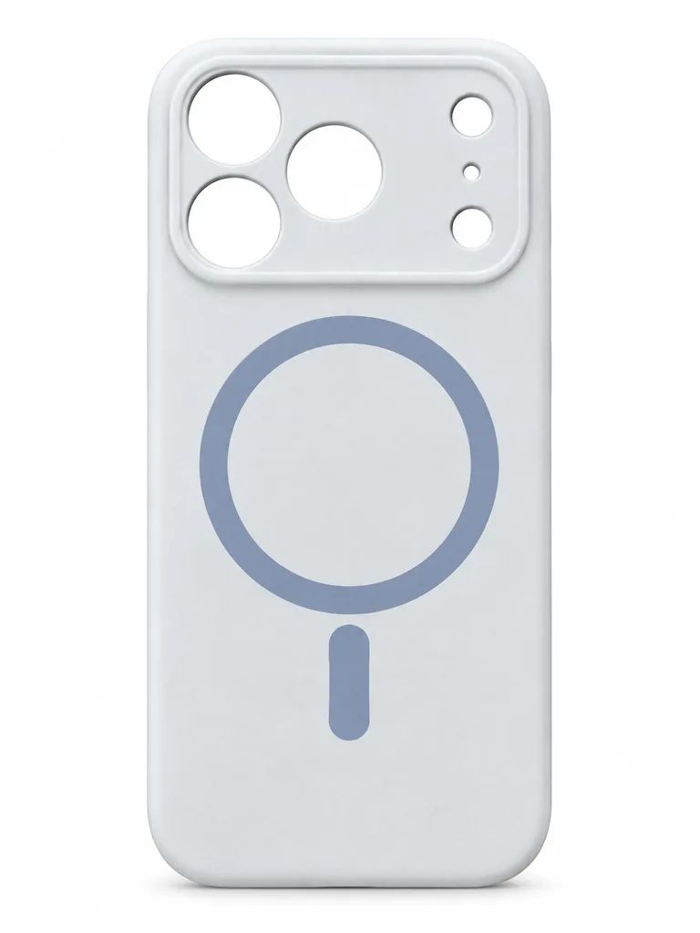 Чехол Glow Silicone с Magsafe для iPhone 17 Pro, цвет синий