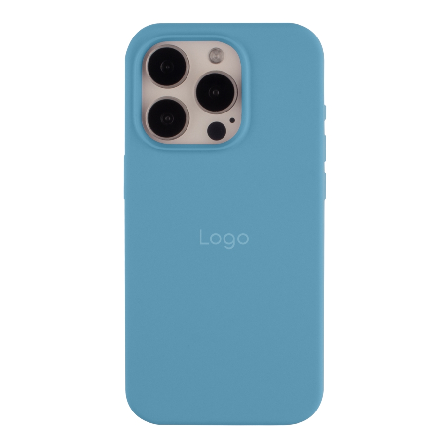 Чехол Silicone Case Full Size (AA) для iPhone 15 Pro Max (53.Cornflower)