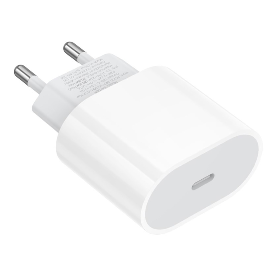 Сетевое Зарядное Устройство Borofone BA100A 1USB-C PD/QC 20W (Белый)