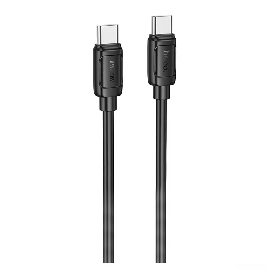 USB Hoco X115 Type-C to Type-C 60W, цвет черный