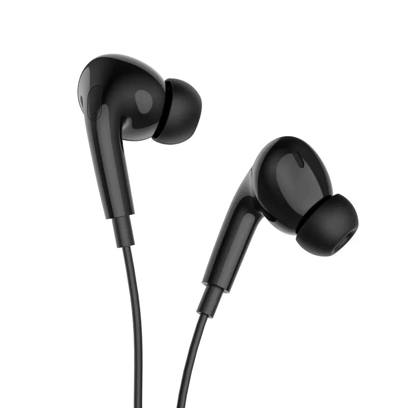 Наушники Hoco M101 Pro Crystal sound с микрофоном Type-C, цвет черный