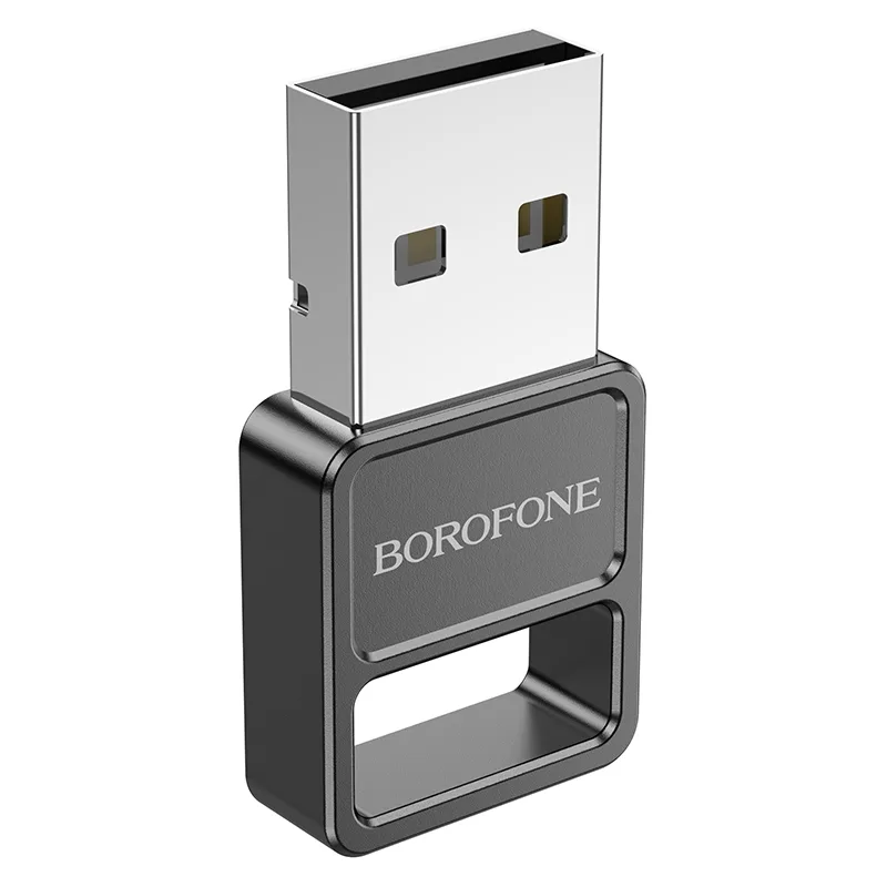 USB Блютуз Borofone DH8 adapter BT5.1, цвет черный