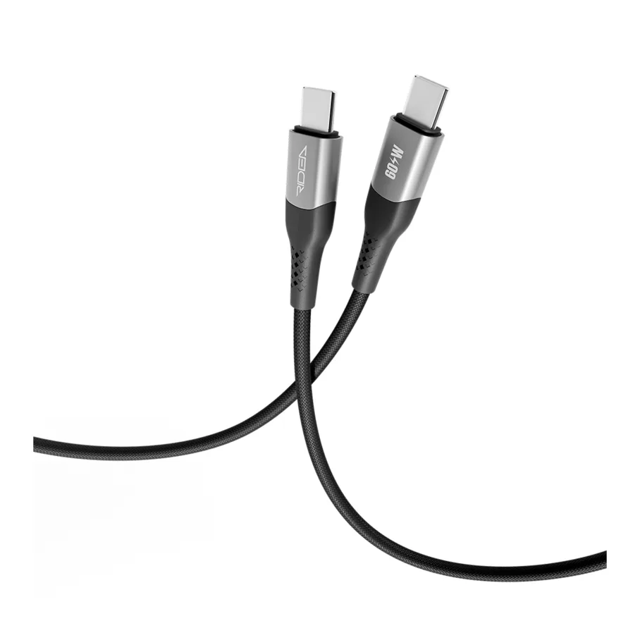 USB Ridea RC-US42 UltraStrong Type-C to Type-C 60W 2m, цвет черный