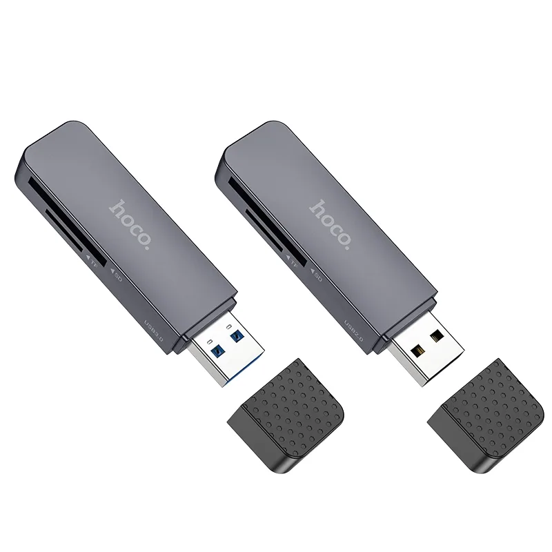 Card Reader Hoco HB45 Spirit 2-in-1 USB 3.0, цвет серый