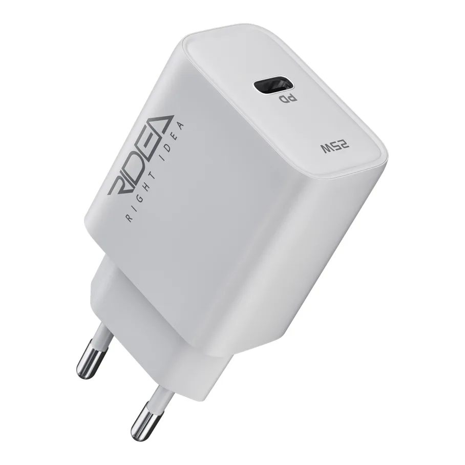 Сетевое Зарядное Устройство Ridea RW-25120 Rapid Max 1USB-C QC/PD 25W, цвет белый