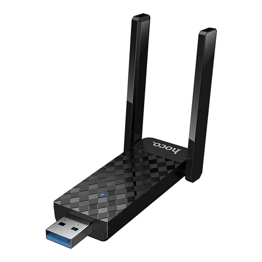 USB Wi-Fi Адаптер Hoco HI34 2.4G/5GHz 6 gen (Черный)