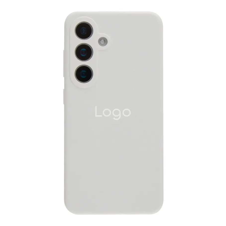 Чехол Liquid Silicone (AA) Full Camera для Samsung Galaxy S25+ 5G (S936) (09.White)