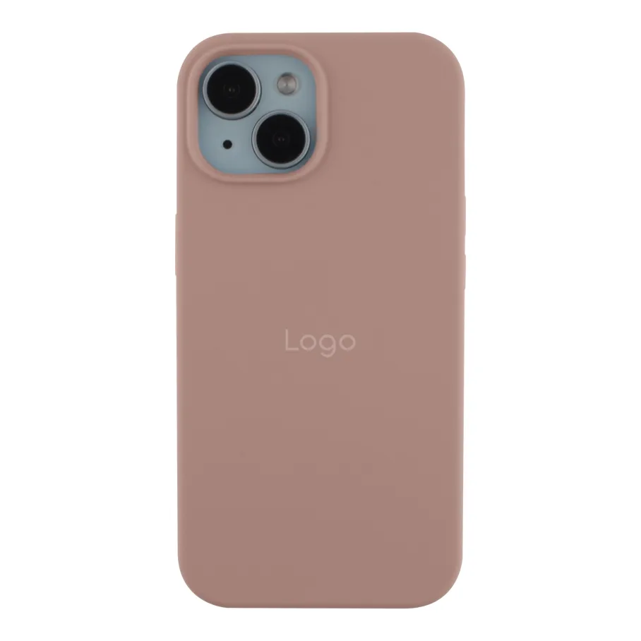 Чехол Silicone Case Full Size (AA) для iPhone 15 Plus (19.Pink Sand)