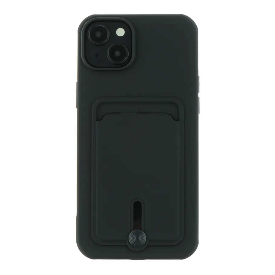 Чехол TPU Colorfull Pocket Card для iPhone 15 Plus (Black)