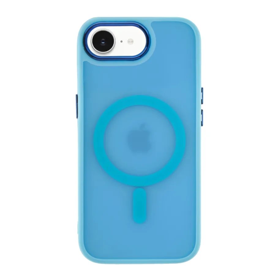 Чехол TPU+PC Space Magnetic Color with Magsafe для iPhone 17e/16e (Blue)