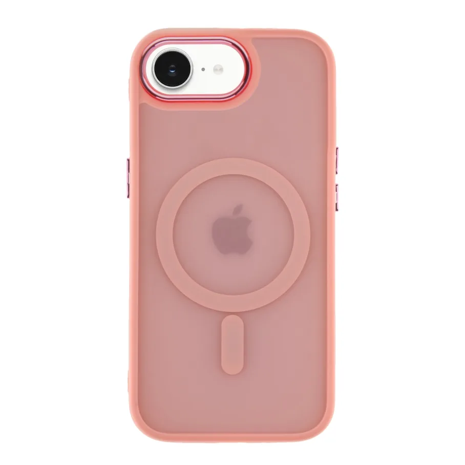 Чехол TPU+PC Space Magnetic Color with Magsafe для iPhone 17e/16e (Pink)