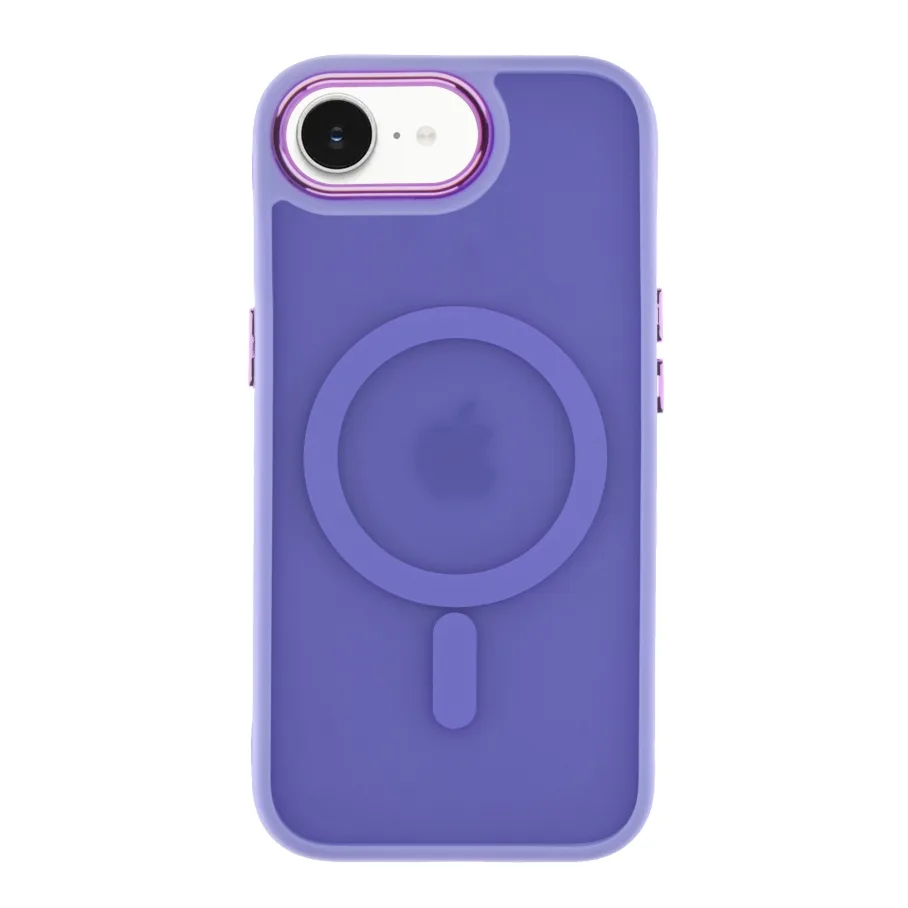 Чехол TPU+PC Space Magnetic Color with Magsafe для iPhone 17e/16e (Purple)