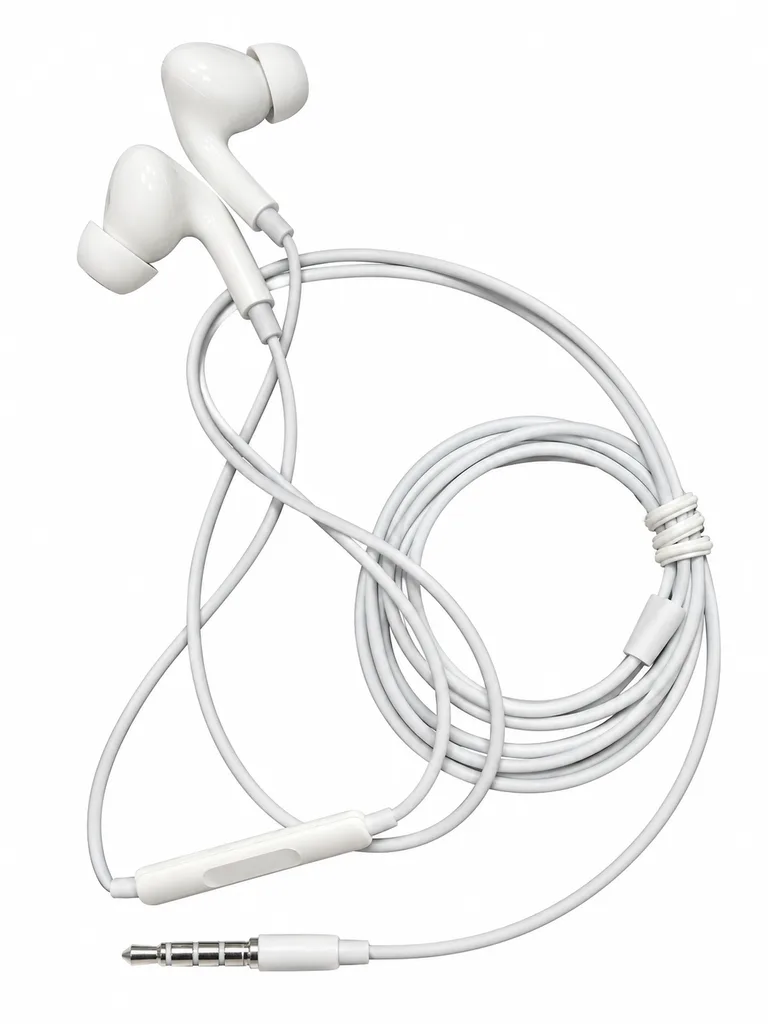 Наушники WIRED HEADPHONE For calls &music RM-533, цвет белый