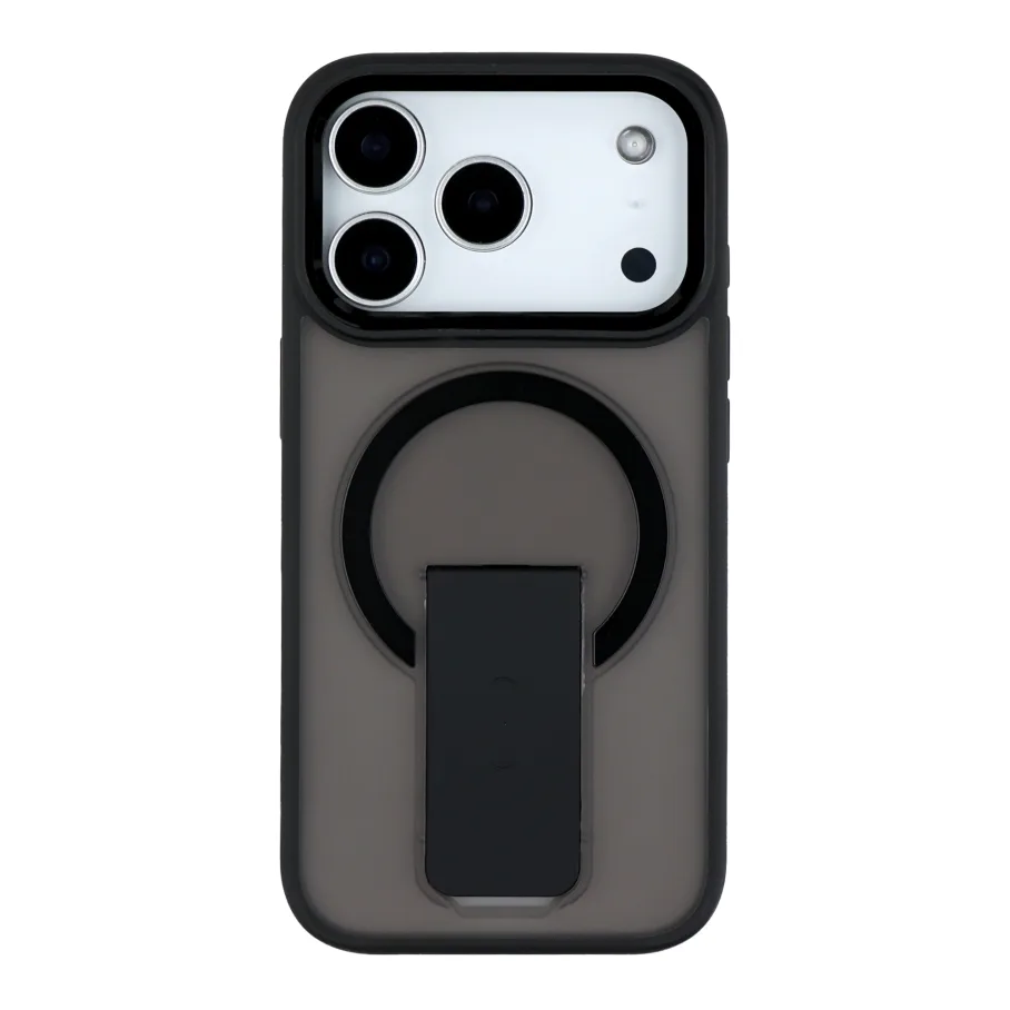Чехол TPU+PC FlexGuard Magnetic Ring Stand для iPhone 18 Pro/17 Pro (Black)