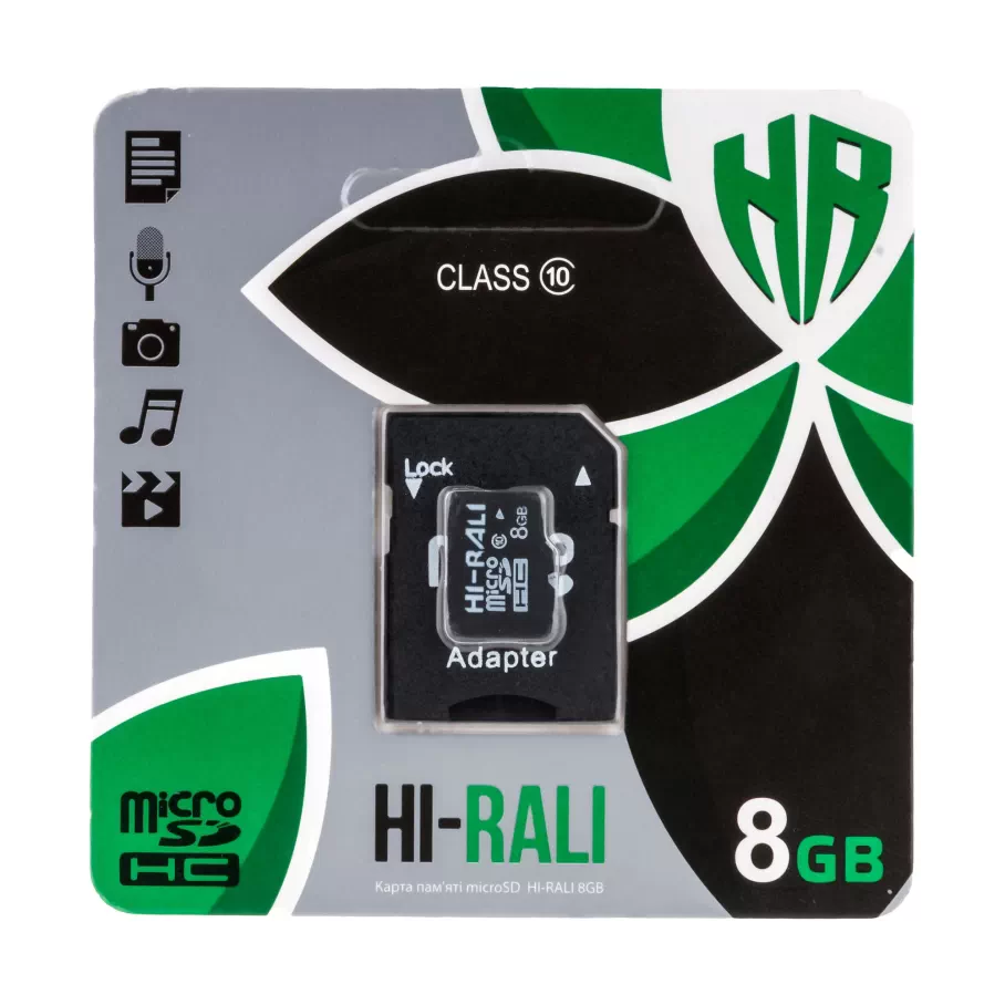 Карта Памяти T&G MicroSDHC (UHS-1) 8gb 10 Class & Adapter, цвет чёрный