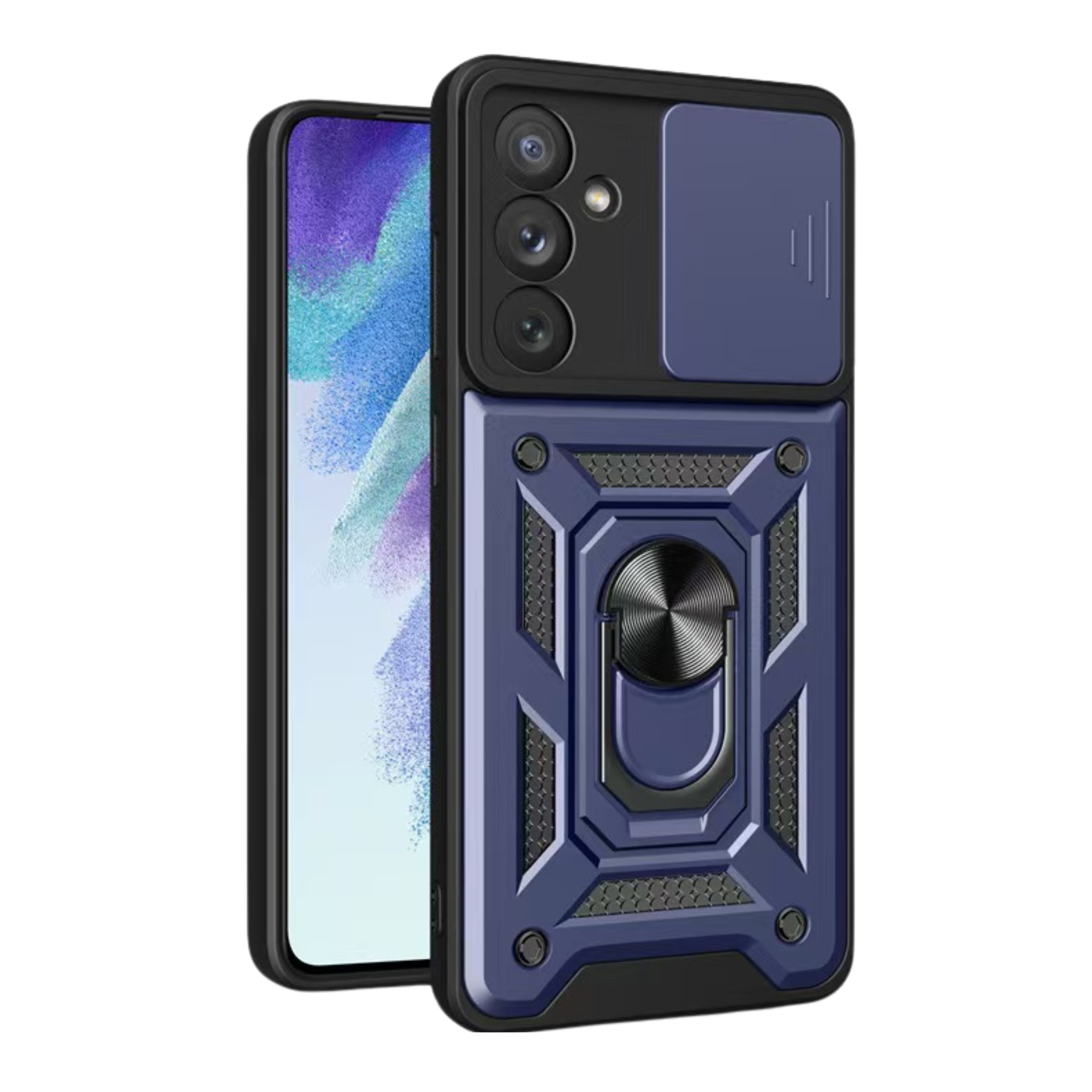 Armor Case With Curtain for Xiaomi Redmi Note 12 Pro 4G (Dark Blue)