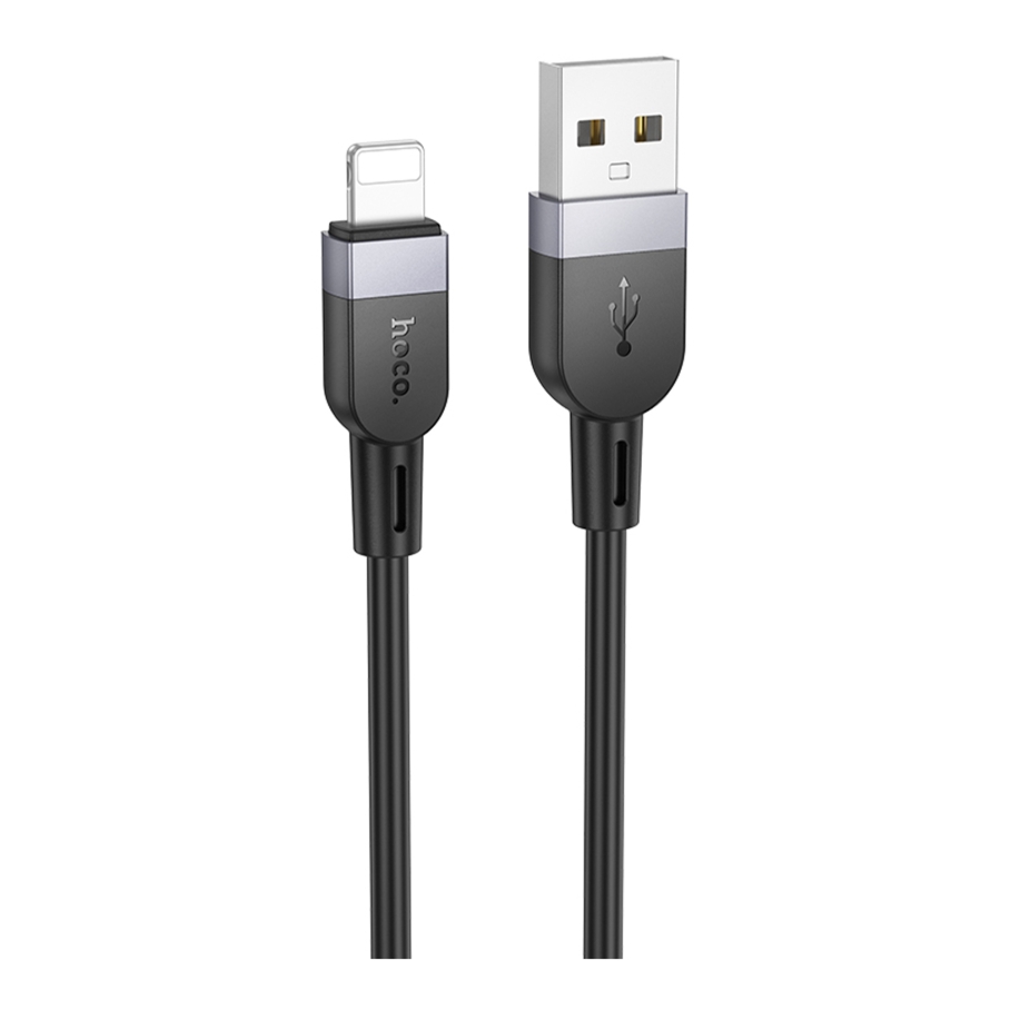 USB Hoco X122 Silicone Lightning 2.4A (Черный)