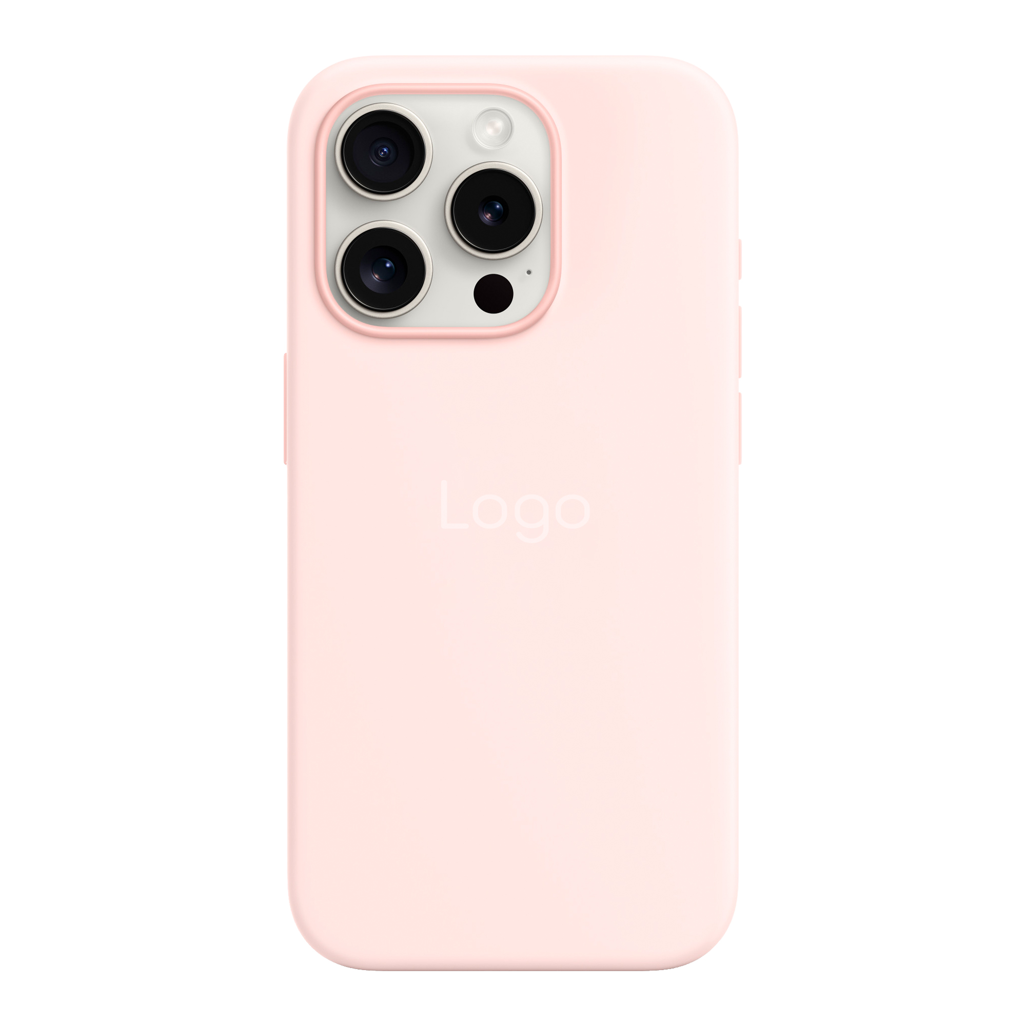 Чехол Silicone Case Copy Apple iPhone 15 Pro Max Square (Light Pink, 07)