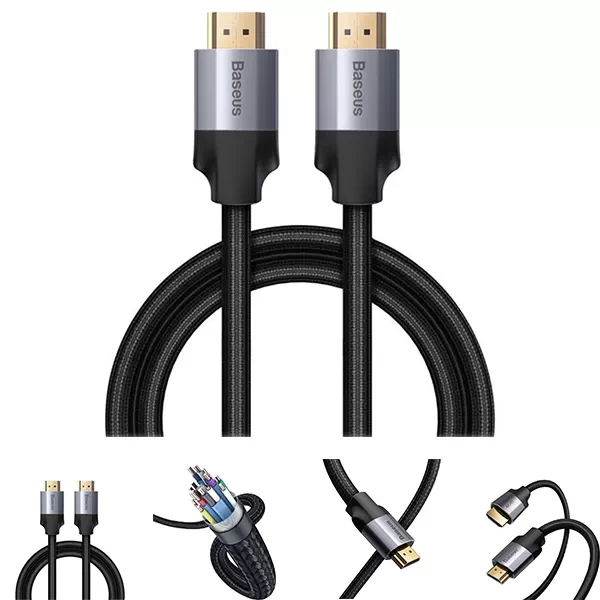USB Baseus HDMI 4K 3m CAKSX-D, цвет черно-серый