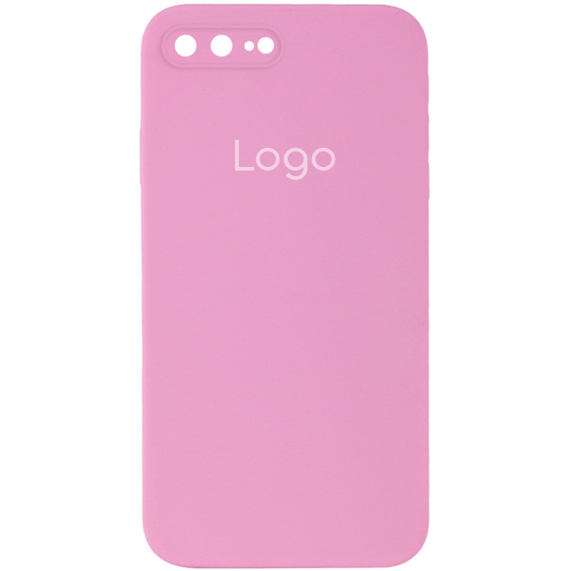 Чехол Silicone Case Copy Apple iPhone 14 Plus Square (Light Pink, 07)