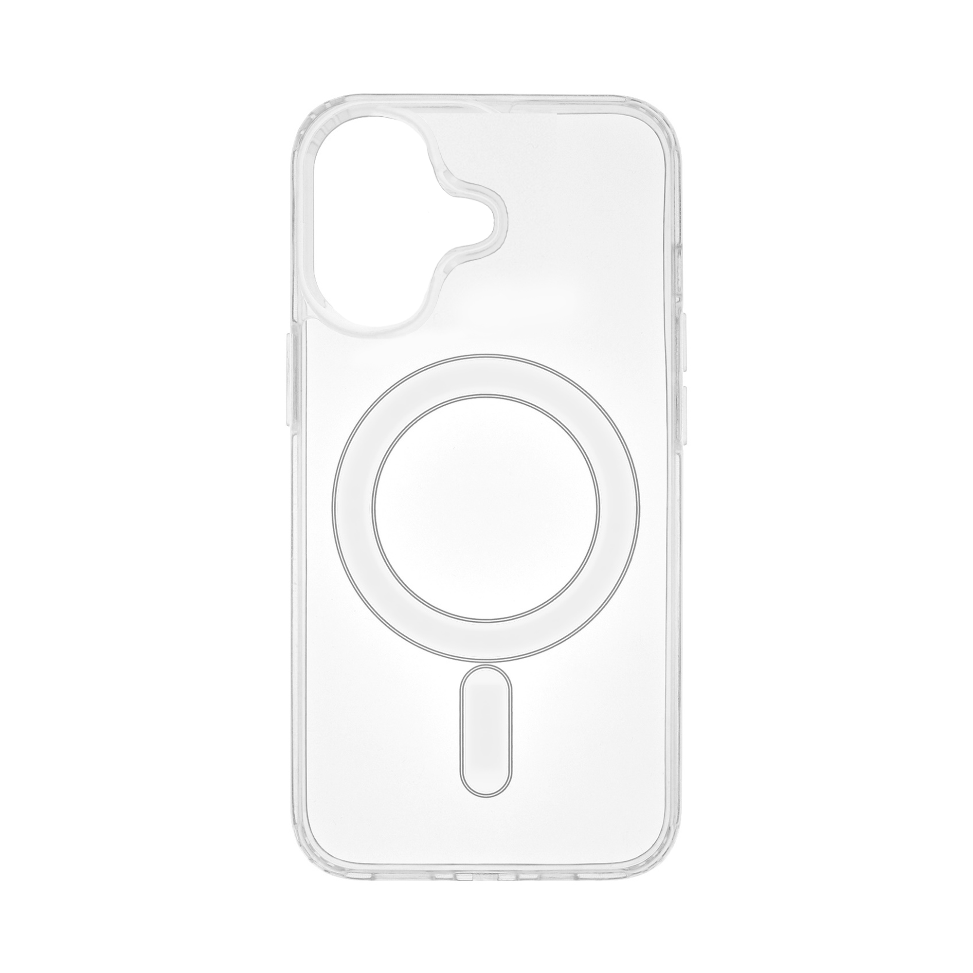 Чехол TPU Clear Case with Magsafe для iPhone 16 (Transparent)