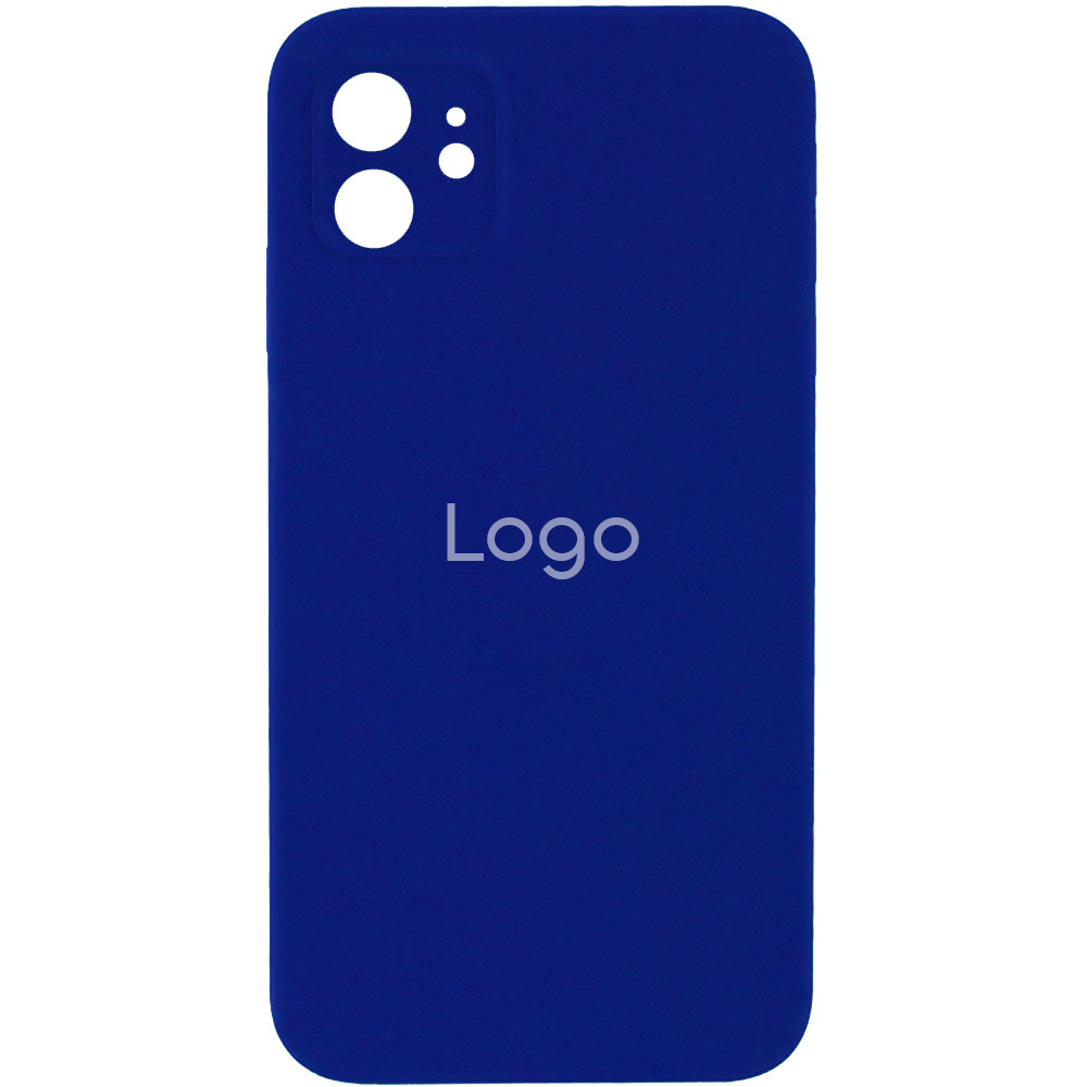 Чехол Silicone Case Square Full Camera для iPhone 11 (70.Deep Navy)