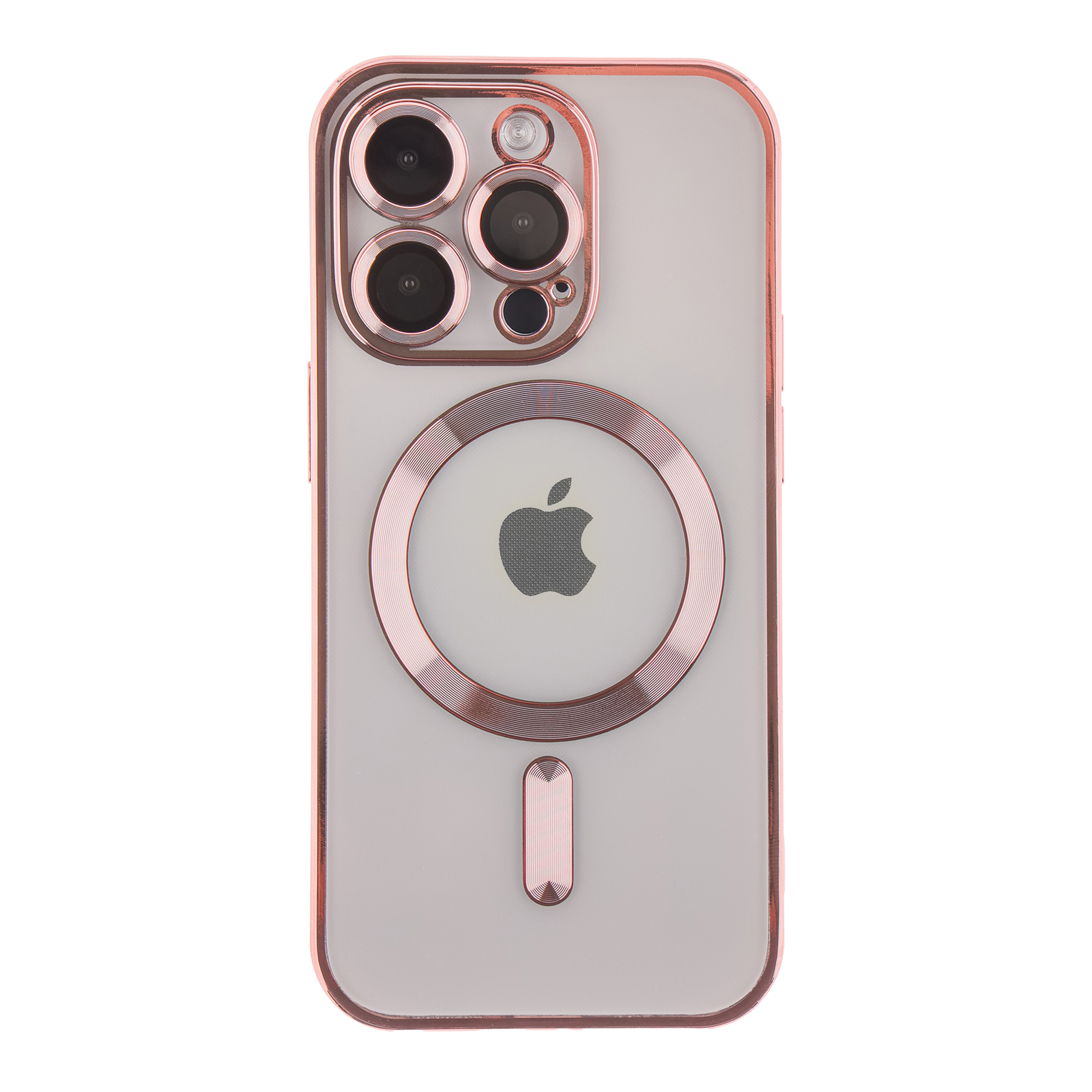 Case Magsafe With Frame for Apple Iphone 14 Pro (Rose Gold)