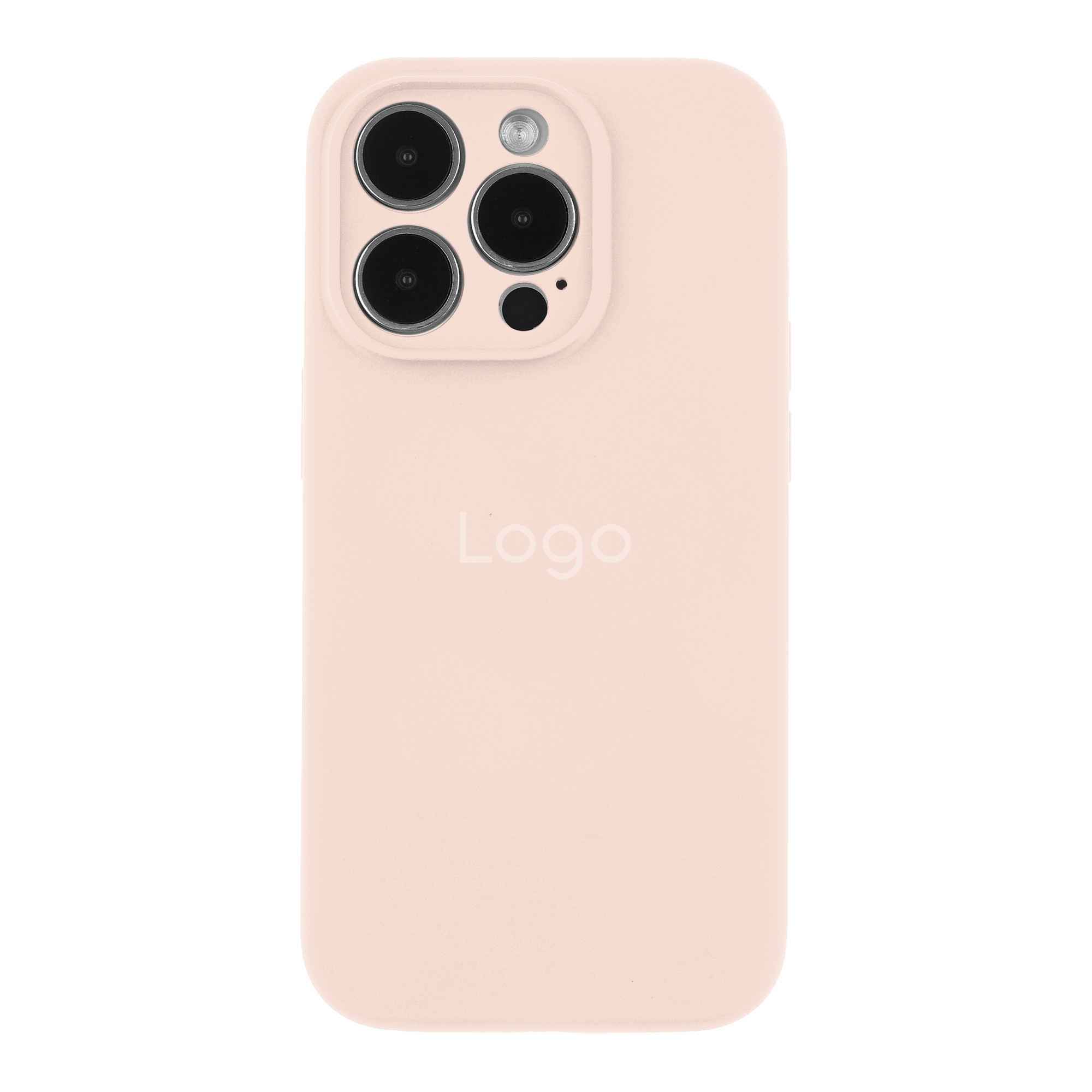 Чехол Silicone Case Full Size with Frame для iPhone 14 Pro (81.Chalk Pink)