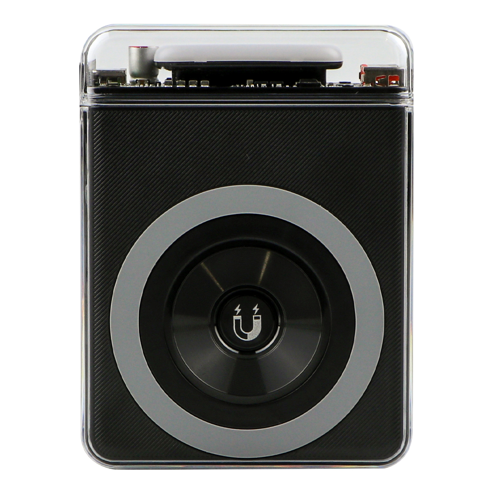 Power Bank XO PR226 Mini Transparent Magnetic Absorption 15W 10000mAh (Черный)