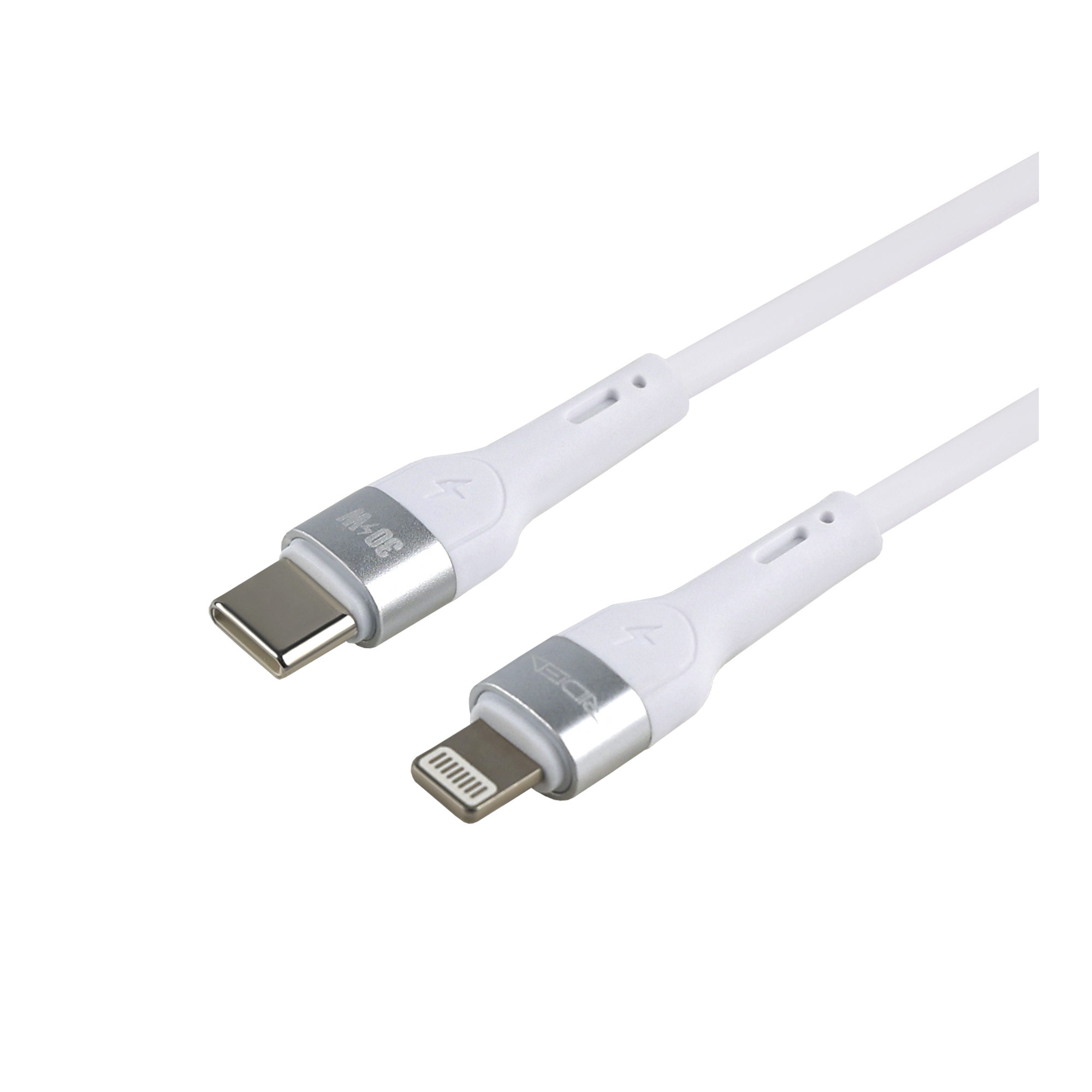 USB Ridea RC-XS51 X-Silicone Type-C to Lightning 30W 1.2m (Белый)