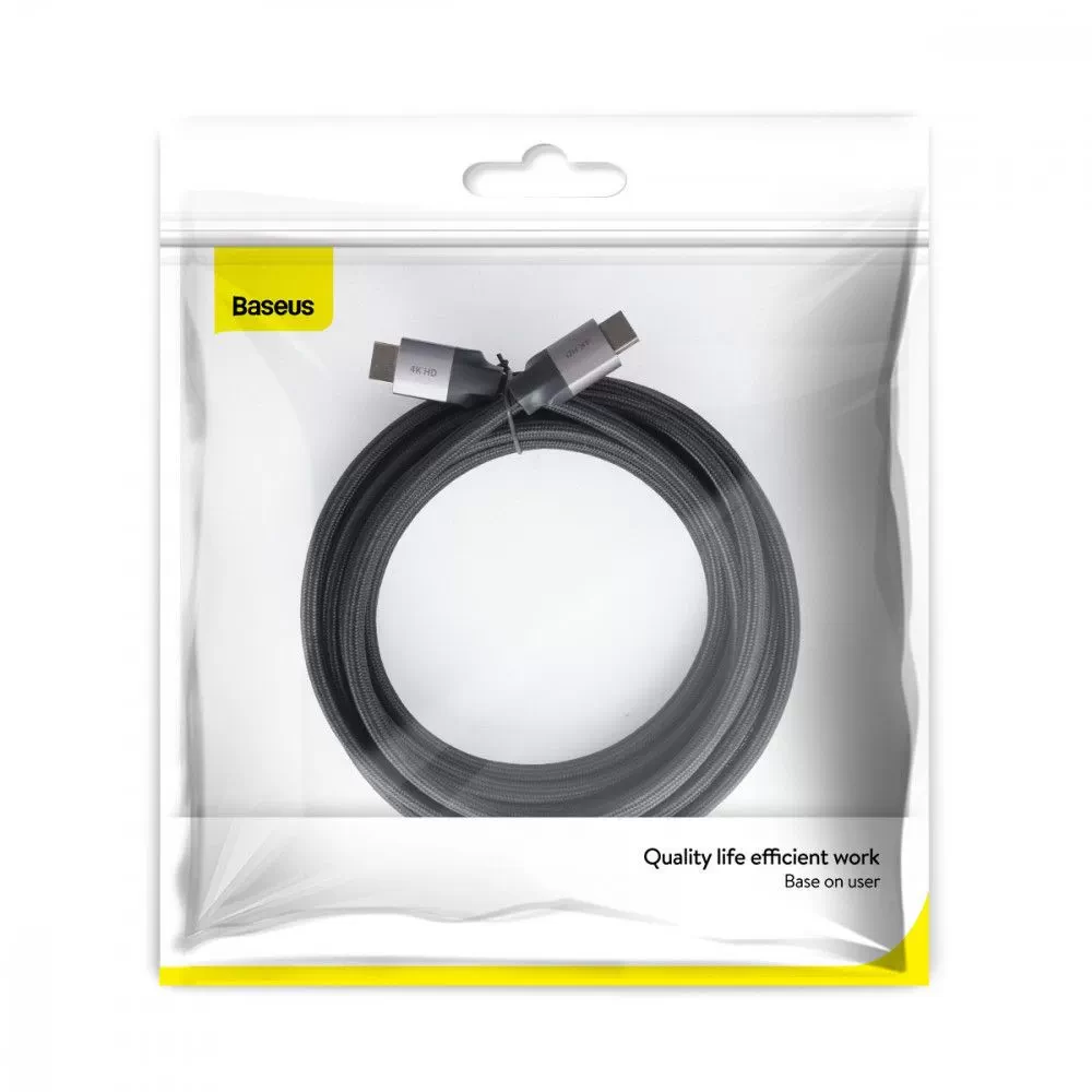 USB Baseus HDMI 4K 5m CAKSX-E, цвет черно-серый