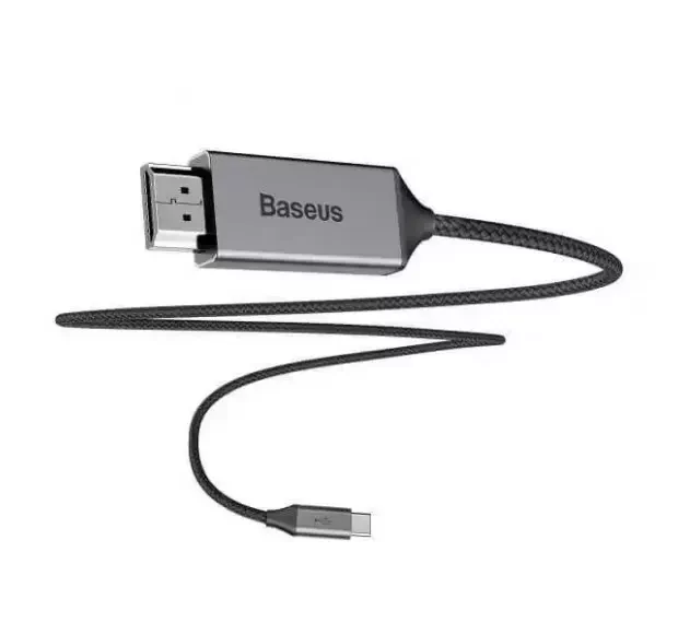 USB Baseus CATSY Type-C - HDMI 1.8m 4K, цвет серый