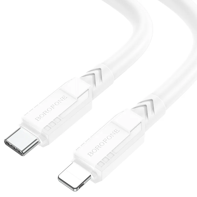 USB Borofone BX81, кабель Type-C to Lightning, цвет белый