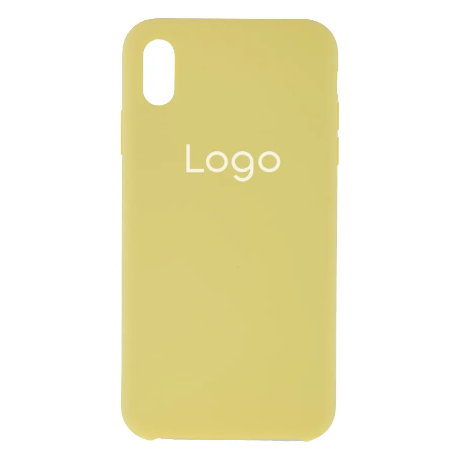 Чехол для iPhone Xs Max, цвет ярко-желтый
