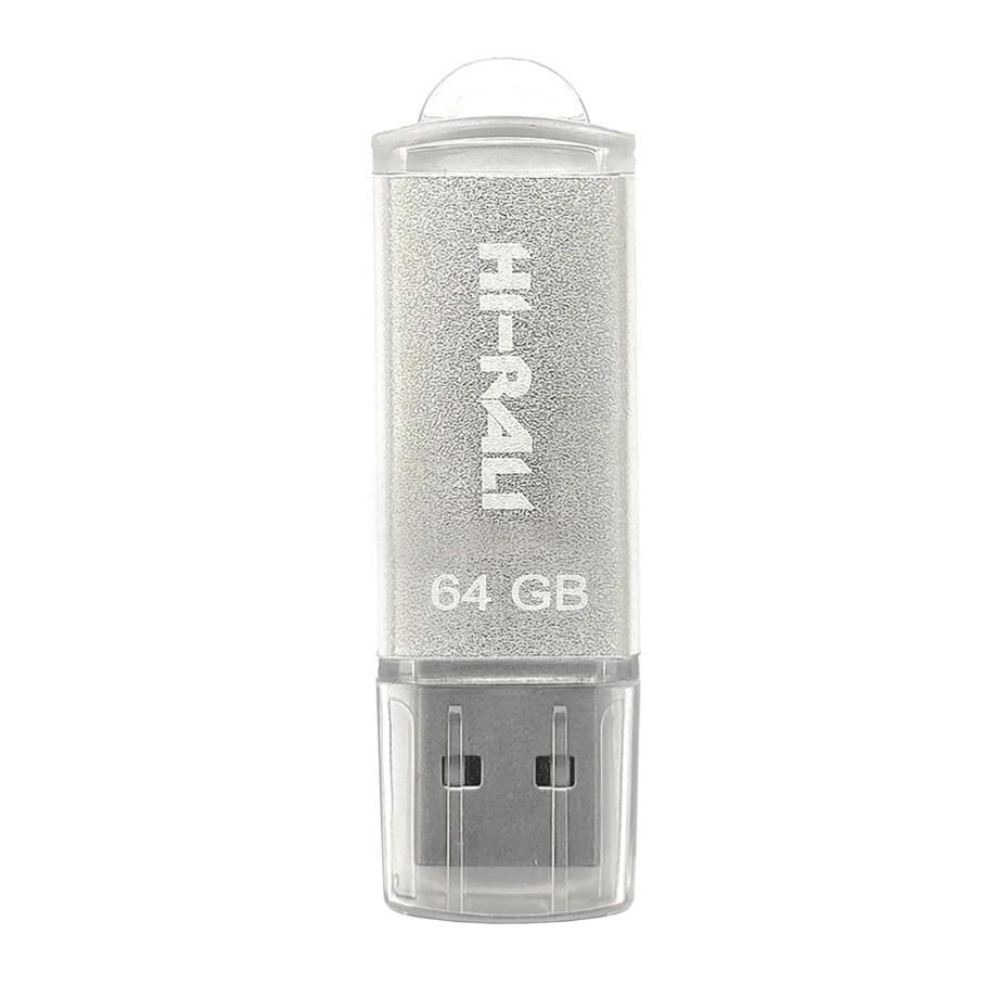 USB Flash Drive Hi-Rali Rocket 64gb, цвет стальной