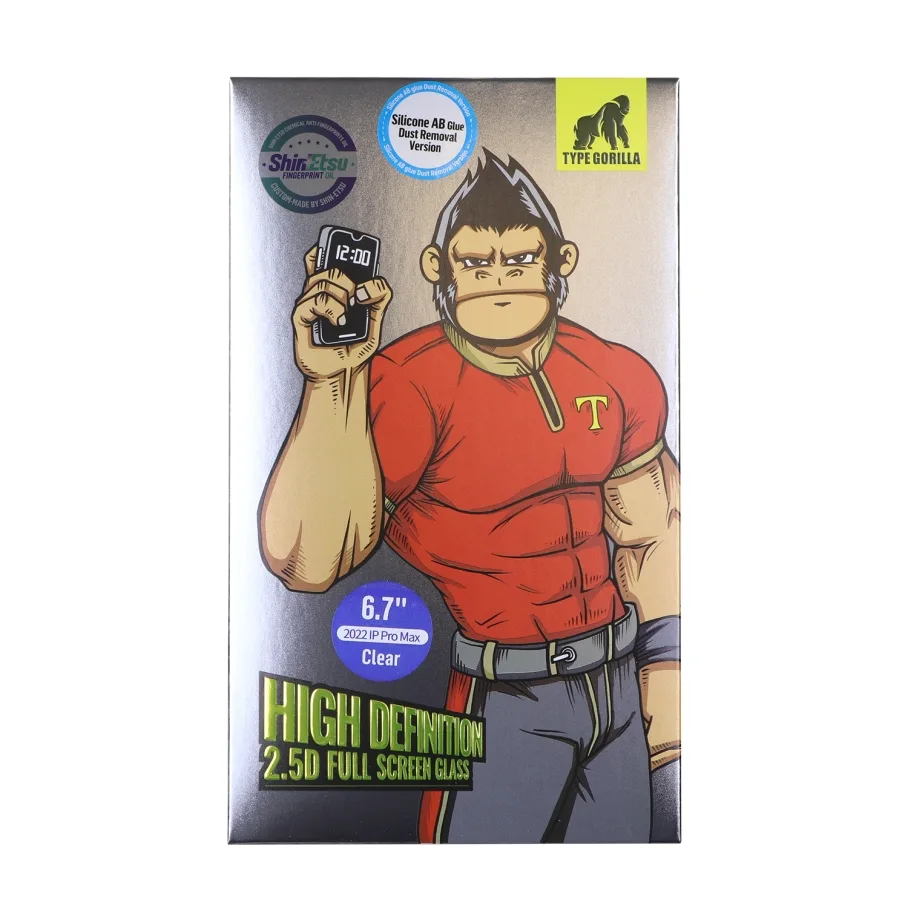 Защитное Стекло Type Gorilla 0.26 мм 2.5D HD NPT1 для iPhone 14 Pro Max, цвет прозрачный