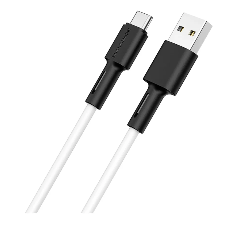 USB Borofone BX31 Silicone Type-C, цвет белый