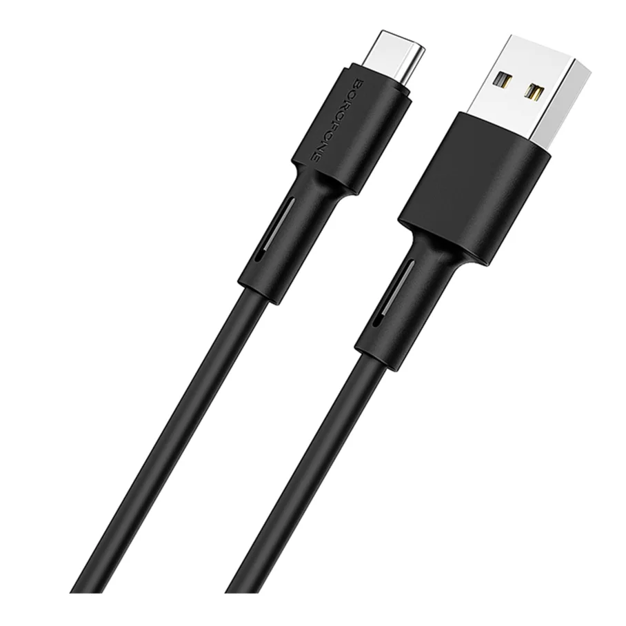 USB Borofone BX31 Silicone Type-C, цвет черный