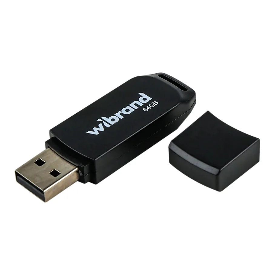 USB Flash Drive Wibrand 64gb, цвет черный