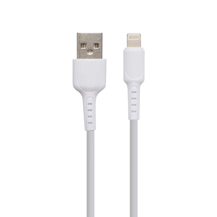 USB Borofone BX16 Lightning, цвет белый