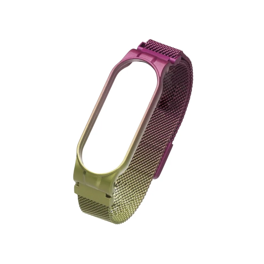 Ремешок для Xiaomi Mi Band 5, цвет градиент фиолетово-зеленый