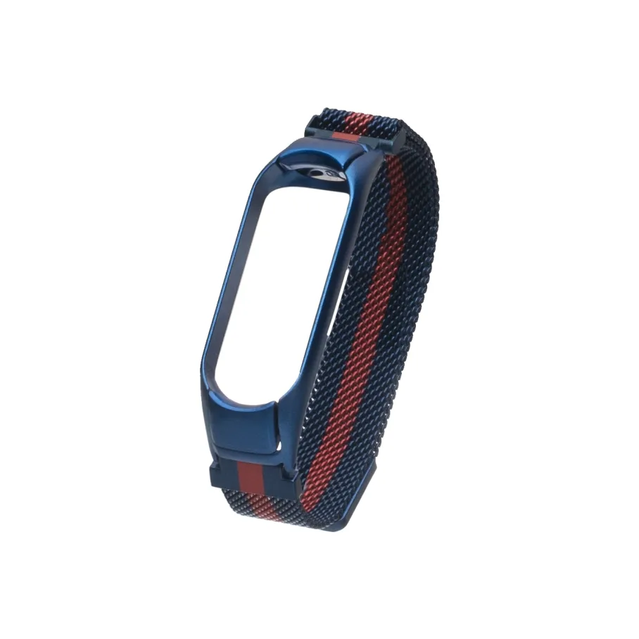 Ремешок для Xiaomi Mi Band 3/4, цвет синий красный