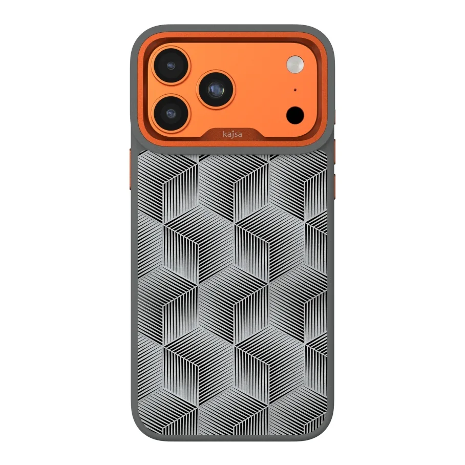 Чехол Kajsa Splendid Collection 3D Cube Pattern with MagSafe для iPhone 17 Pro Mix O-Ring