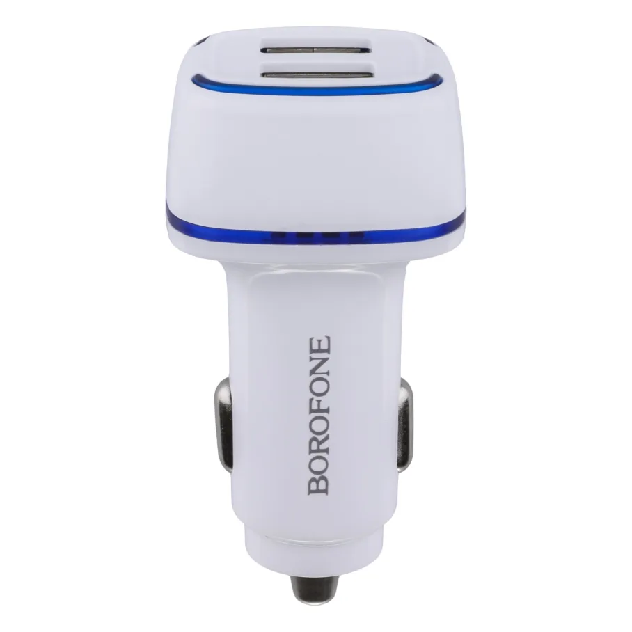 Авто Зарядное Устройство Borofone BZ14 2USB 2.4A, цвет белый