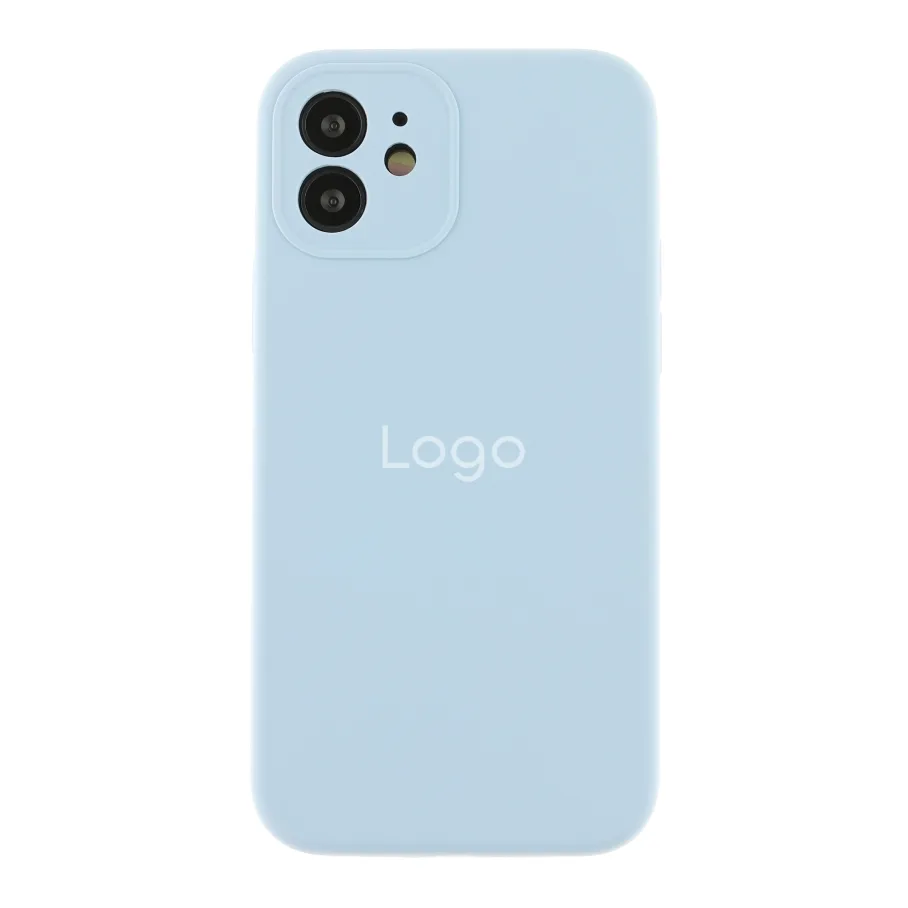 Чехол Silicone Case Full Size with Frame для iPhone 12 05.Lilac