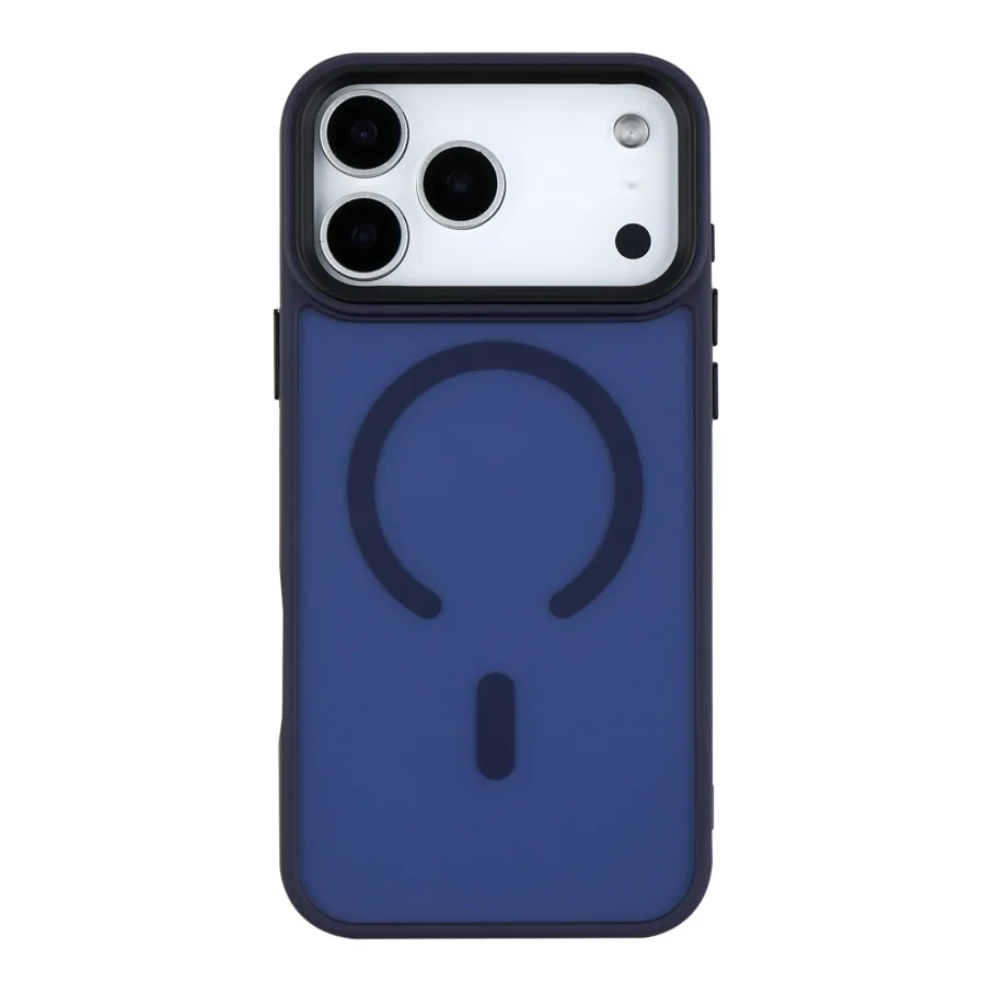 Чехол TPU+PC ShadowMat with MagSafe для iPhone 18 Pro Dark Blue
